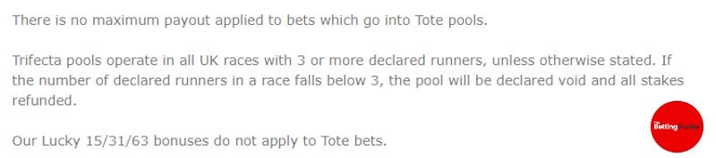 rule for bet365 horse racing bets