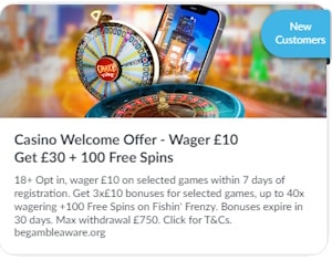 BetVictor Casino offer