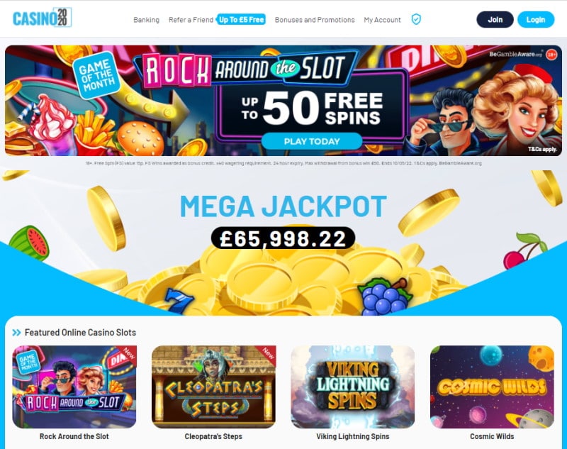 Screenshot of casino2002.com website