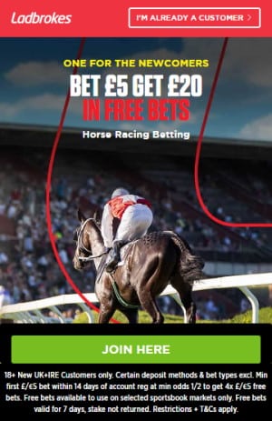Ladbrokes horse racing offer