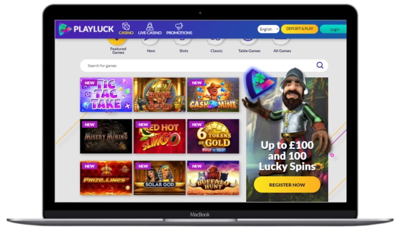 Playluck casino games image