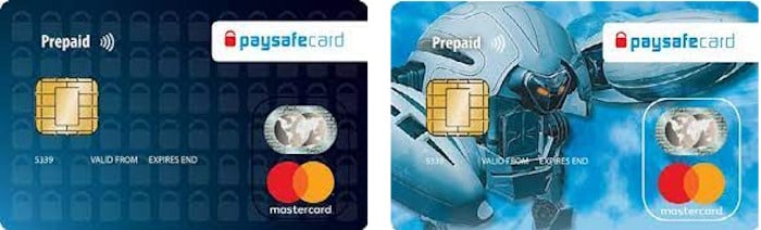 Two Paysafe cards